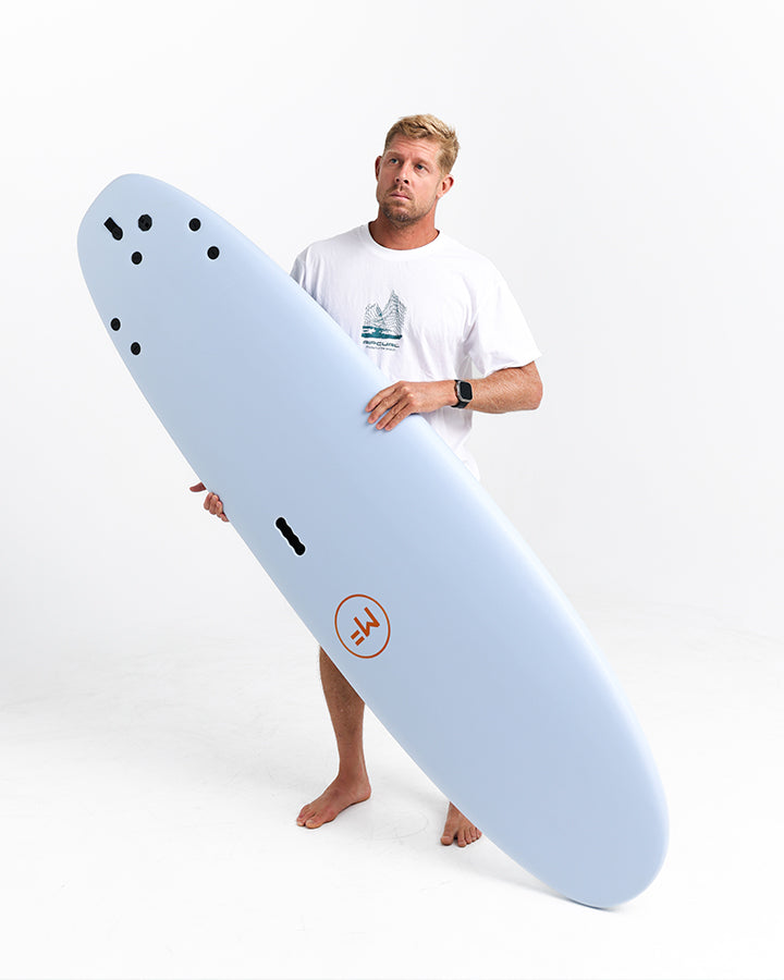 MICK FANNING SOFTBOARDS THEBEASTIE6’0” MF BEASTIE SUPERSOFT - WHITE/TEAL – MICK FANNING SOFTBOARDS USA