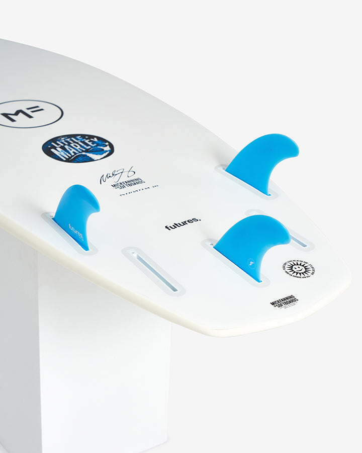 LITTLE MARLEY EPOXY LAM - WHITE FUTURES – MICK FANNING SOFTBOARDS USA