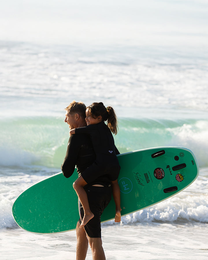 BEASTIE SUPER SOFT - MINT/AQUA FUTURES – MICK FANNING SOFTBOARDS USA