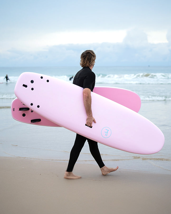 BEASTIE SUPER SOFT - BABY PINK FUTURES – MICK FANNING SOFTBOARDS USA