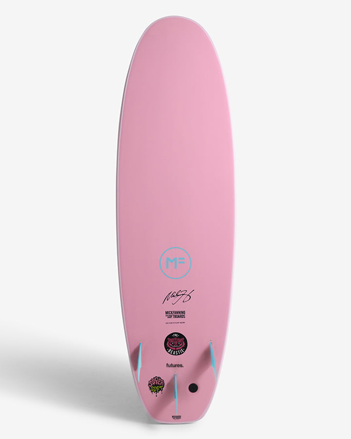 BEASTIE SUPER SOFT - BABY PINK FUTURES – MICK FANNING SOFTBOARDS USA